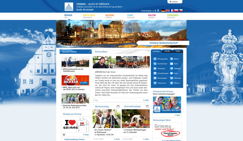 stadt-grimma-werbeagentur-grimma-stadtportal-webdesign Werbeagentur Grimma, Responsiv Webdesign, Luftaufnahmen, Suchmaschinenoptimierung SEO, Fotografie, Hosting, 3d Animation, Imagefilm, Film,- und Videoproduktion in 4K und FullHD